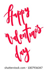 Valentines day lettering set made for postcard and greeting sign message decoration.
