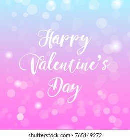 valentines day light card background vector illustration