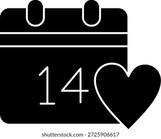 Día de San Valentín Línea Vector Icon Design