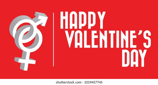 Valentines Day Line vector Lettering Background