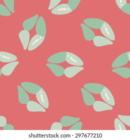 Valentine's Day lip flat icon,eps10 seamless pattern background