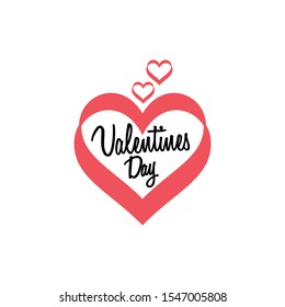 Valentines Day Logo Design Vector