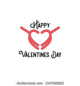 Valentines Day Logo Design Vector
