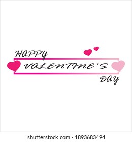Valentines Day Logo Design Vector illustration template