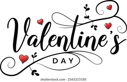 Valentines Day Logo Design Vector illustration