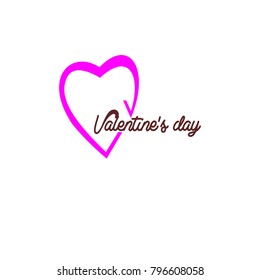 Valentine's Day logo vector