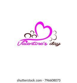 Valentine's Day logo vector