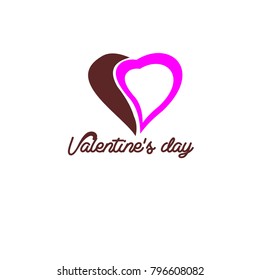 Valentine's Day logo vector