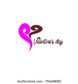 Valentine's Day logo vector