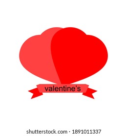 Valentine's day logo vector illustration eps 10