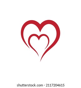 Valentines day logo vector illustration design