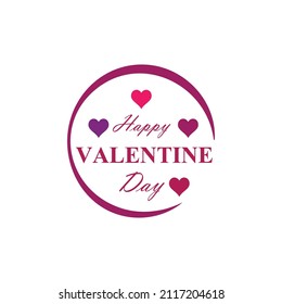 Diseño de ilustraciones vectoriales del logotipo de San Valentín