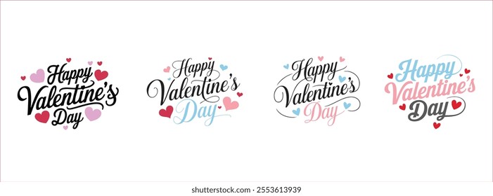 Valentine's Day Logo Vector Illustration Collection