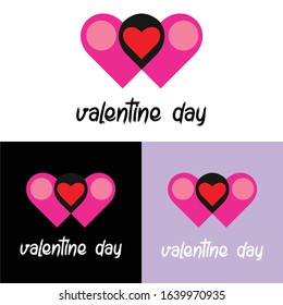 valentines day logo,valentines day Premium Vector