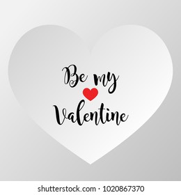 Valentine's day Love abstract background with cut paper heart. Vector for greeting