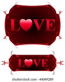 Valentine's Day Love Background Original Vector Illustration