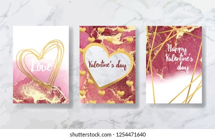 
Valentine's Day, love. background texture luxury liquid marble and gold. for business cards, flyers, flyer, banner, website, paper printing. trend vector