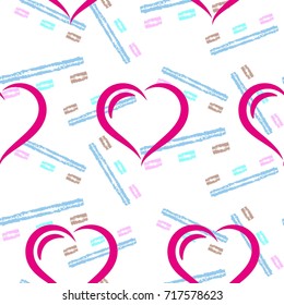 Valentine's Day, love Background texture.  Endless abstract pattern.