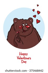 Valentine's day. Love the bear.