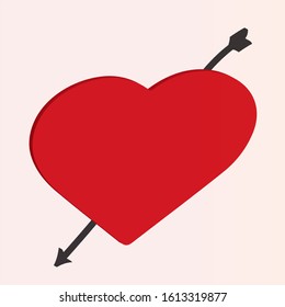 Valentines day, love beautiful design hearts vector illustration, card glowing heart lovely