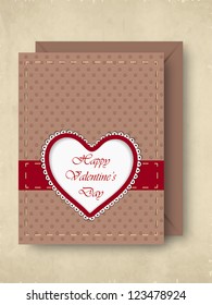 Valentine's Day love card or greeting card. EPS 10.