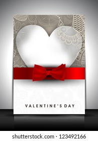 Valentine's Day love card or greeting card. EPS 10.