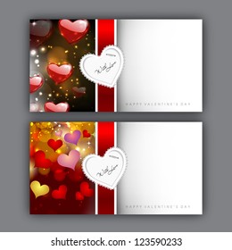 Valentine's Day love card or greeting card. EPS 10.