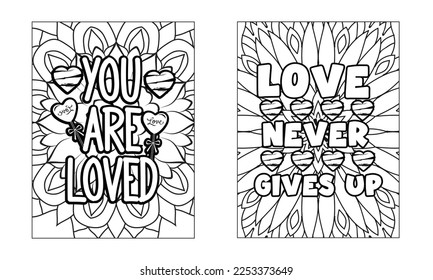 Valentine's Day, Love , Coloring Page Graphic