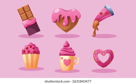 valentine's day love element illustration