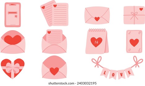 Valentine Day Love Email Vector