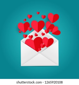 Valentine's Day Love and Feelings Background Design. Vector illustration EPS10