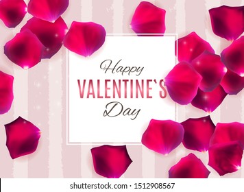 Valentine's Day Love and Feelings Background Design. Vector illustration EPS10