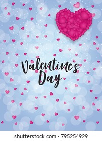 Valentine's Day Love and Feelings Background Design. Vector illustration EPS10