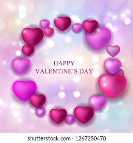 Valentine's Day Love and Feelings Sale Background Design. Vector illustration EPS10