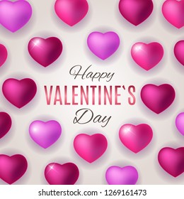 Valentine's Day Love and Feelings Sale Background Design. Vector illustration EPS10
