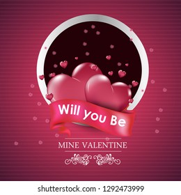 Valentine's Day Love and Feelings Sale Background Design. Vector illustration  - Vector