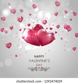 Valentine's Day Love and Feelings Sale Background Design. Vector illustration  - Vector