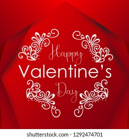 Valentine's Day Love and Feelings Sale Background Design. Vector illustration - Vector