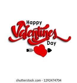 Valentine's Day Love and Feelings Sale Background Design. Vector illustration - Vector