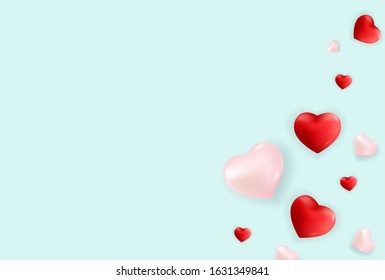 Valentine's Day Love and Feelings Weekend Sale Background Design. Vector illustration EPS10