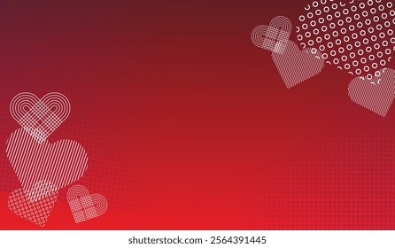 Valentine's Day Love Heart Abstract Background