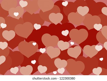 Valentine's Day love heart background