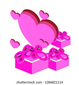 valentine's day love heart card