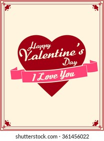Valentines Day. Love. Heart. Valentine's card.