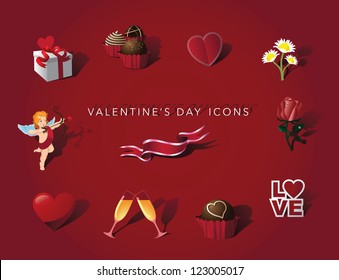 Valentine's Day Love Icon Symbol Set