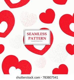Valentines Day Love Pattern. Seamless pattern of Heart shape. Vector Illustration eps.10