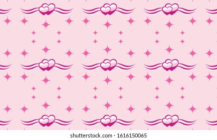 Valentines day love pattern stock vector