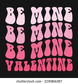 Valentine's Day Love Retro T-shirt Design