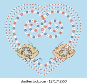 valentine's day love romantic happy gift card print heart 