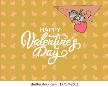 valentine's day love romantic happy gift card print heart 